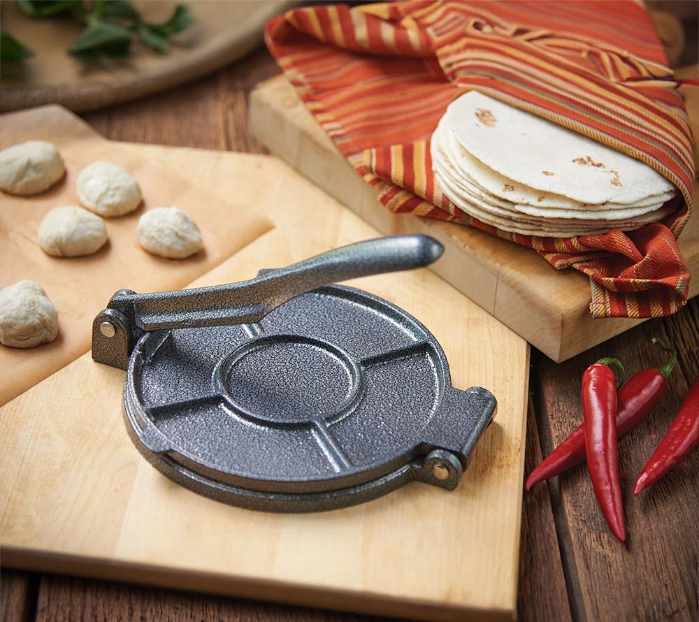 Tortillapresse von Fox Run ✚ Tortillas selbst machen ✚ Mexikanische Küche ✚ Große Auswahl ✚ Made in USA ✚ Weltweiter Versand