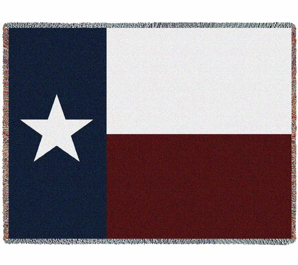 Texas Flag Gewebte Baumwolldecke (100 % Baumwolle)