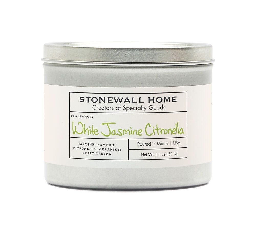 White Jasmine Citronella Outdoor Duftkerze von Stonewall Kitchen
