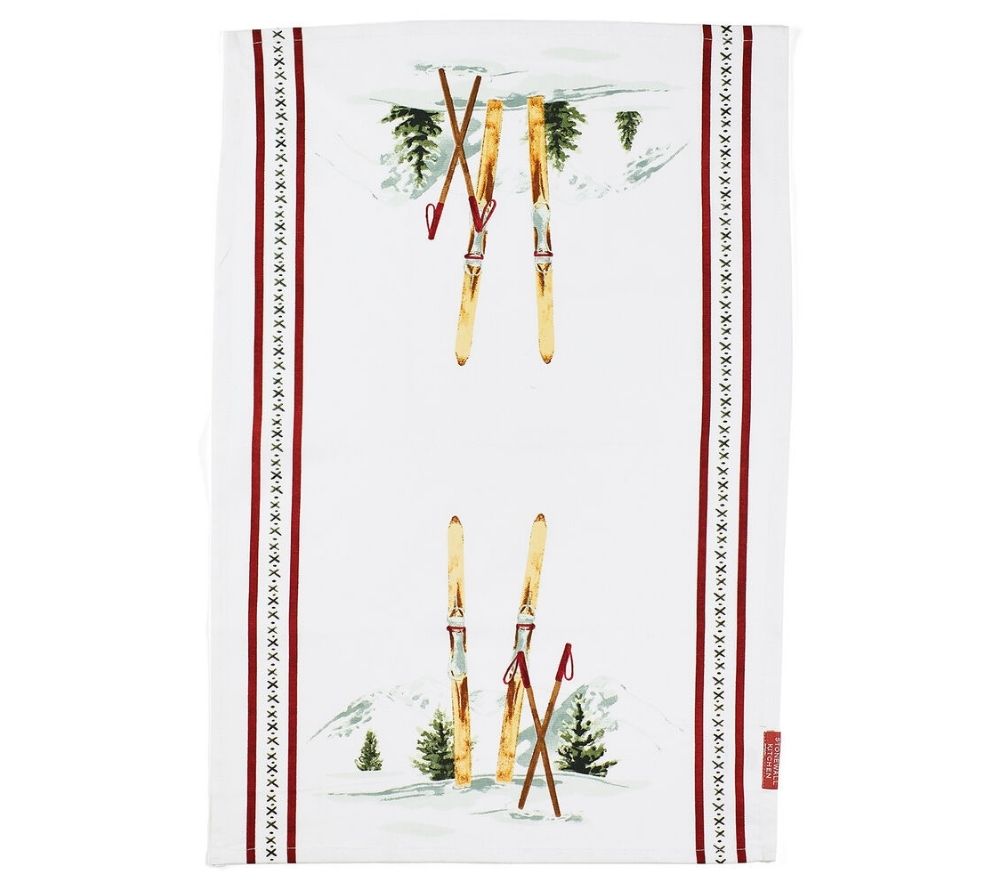 Winter Ski Geschirrtuch von Stonewall Kitchen (100% Baumwolle)
