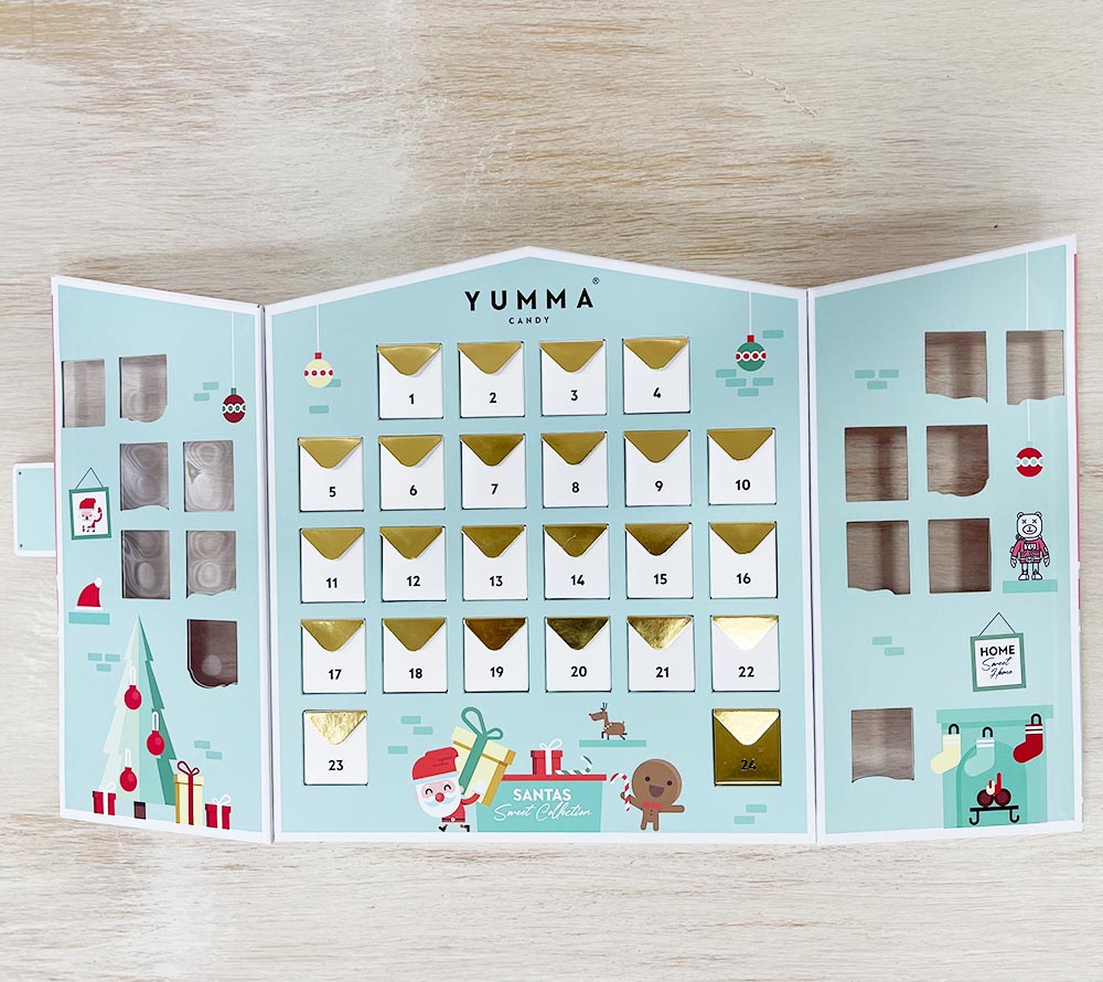 Adventskalender von Yumma Candy online kaufen – Gefüllt mit Gourmet-Süßigkeiten, ideal als Adventsgeschenk