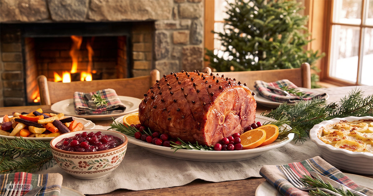 Christmas Ham: Amerikanischer Weihnachtsschinken mit Ahornsirup-Senf-Glasur