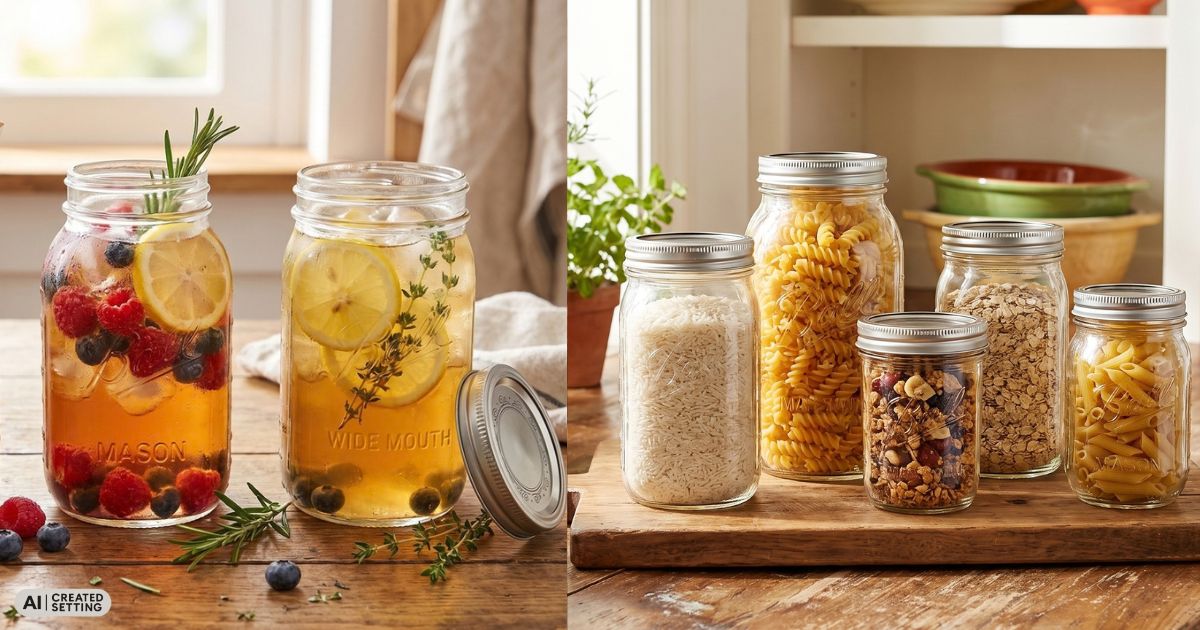 Ball Mason Jars Guide: Regular Mouth, Wide Mouth und die richtige Größe