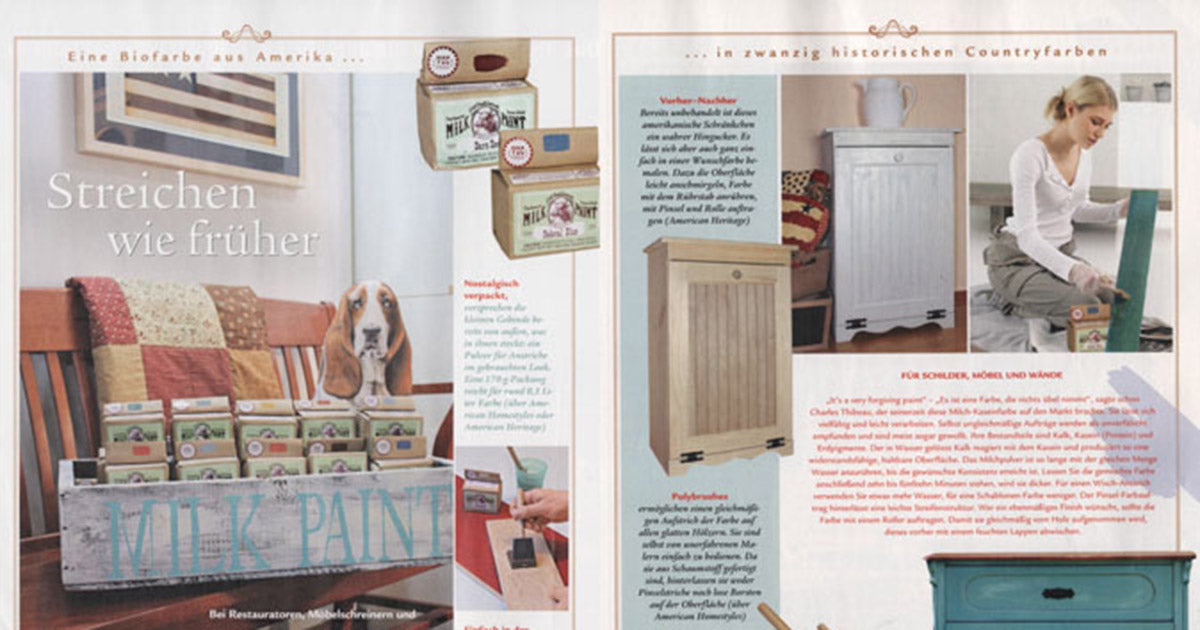 Die Bio-Farbe aus Amerika: Milk Paint bei American Heritage