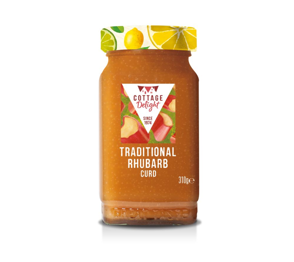 Traditional Rhubarb Curd von Cottage Delight (310 g)