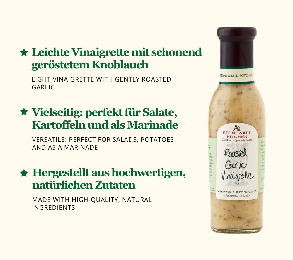 Roasted Garlic Vinaigrette Dressing von Stonewall Kitchen