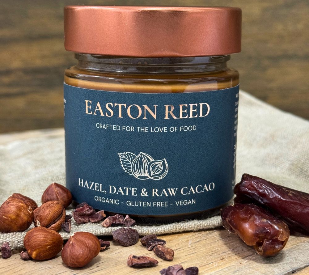 Easton Reed | Hazel, Date & Raw Cacao | Nussig, schokoladig & natürlich süß | Vegan & glutenfrei | Ohne Zuckerzusatz & Palmöl | Jetzt genießen!