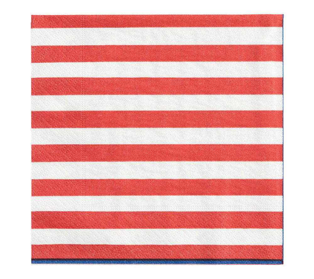 Hochwertige Servietten mit Star & Stripes Design von Caspari