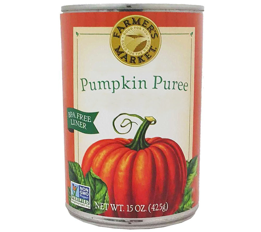 Als Kürbispüree in der Dose haben Sie mit dem Pumpkin von Farmers Market jederzeit köstlichen Kürbis zur Hand für leckeren Pumpkin Pie, eine cremige Kürbissuppe oder andere Kürbisgerichte.