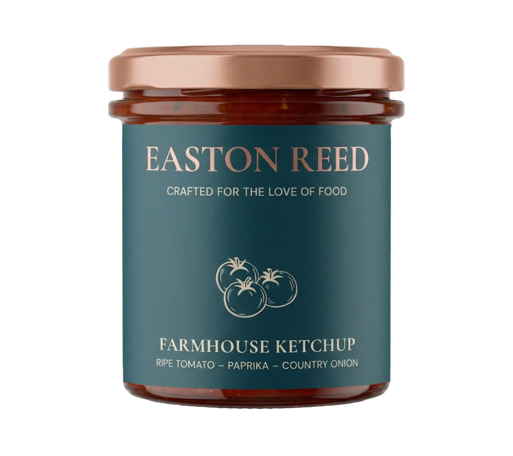 Easton Reed Farmhouse Ketchup: Klassischer Ketchup aus reifen Tomaten mit ausgewogener Würze – ehrlich, vielseitig und ideal für Burger, Pommes & Grillgerichte.