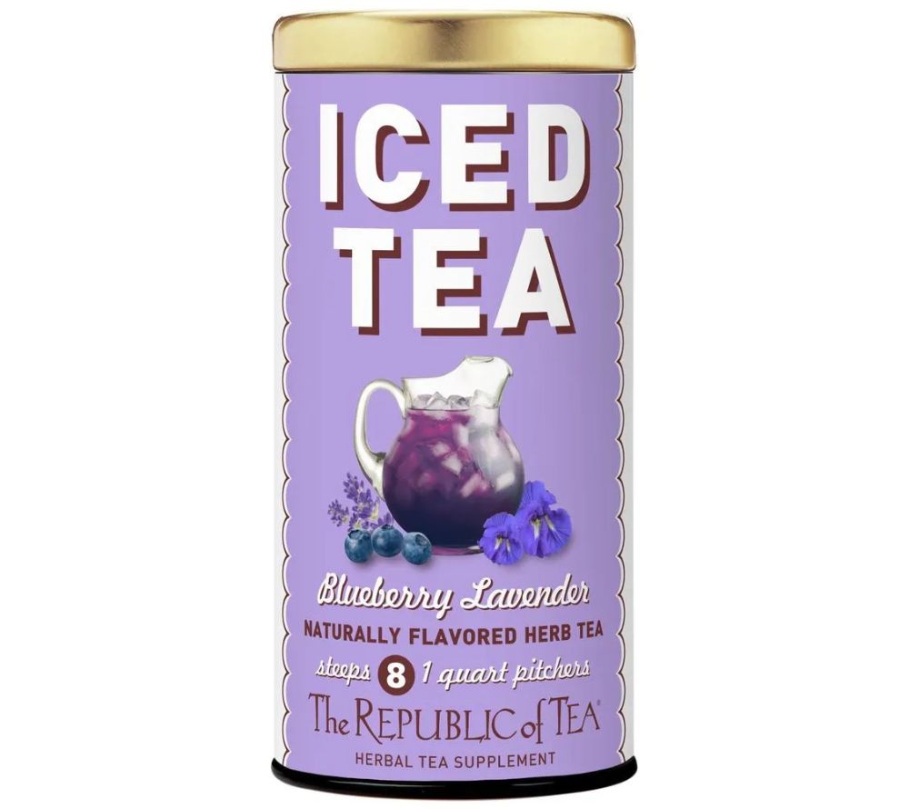 Blueberry Lavender Daily Beauty Tea von The Republic of Tea kaufen ☆ Mit Heidelbeeren, Lavendel & Zitrone ☆ Koffeinfrei & vegan ☆ Jetzt erfrischen!