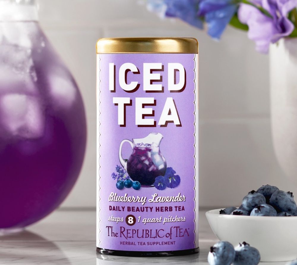 
                  
                    Blueberry Lavender Daily Beauty Tea von The Republic of Tea kaufen ☆ Mit Heidelbeeren, Lavendel & Zitrone ☆ Koffeinfrei & vegan ☆ Jetzt erfrischen!
                  
                