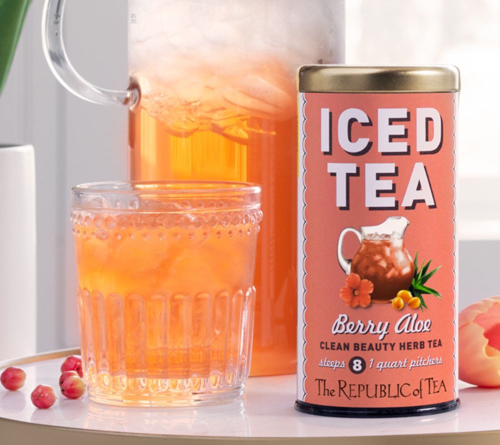 Berry Aloe Iced Tea von The Republic of Tea kaufen ☆ Mit Aloe Vera, Sanddorn & Drachenfrucht ☆ Detox-Genuss ohne Koffein ☆ Für Haut & Sinne ☆ Jetzt entdecken!