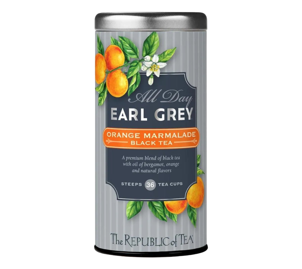 All Day Earl Grey Orange Marmalade Black Tea kaufen ☆ Fruchtig-aromatischer schwarzer Tee ☆ Mit Bergamot & Orange ☆ Heiße oder kalte Teestunden ☆ Jetzt probieren!