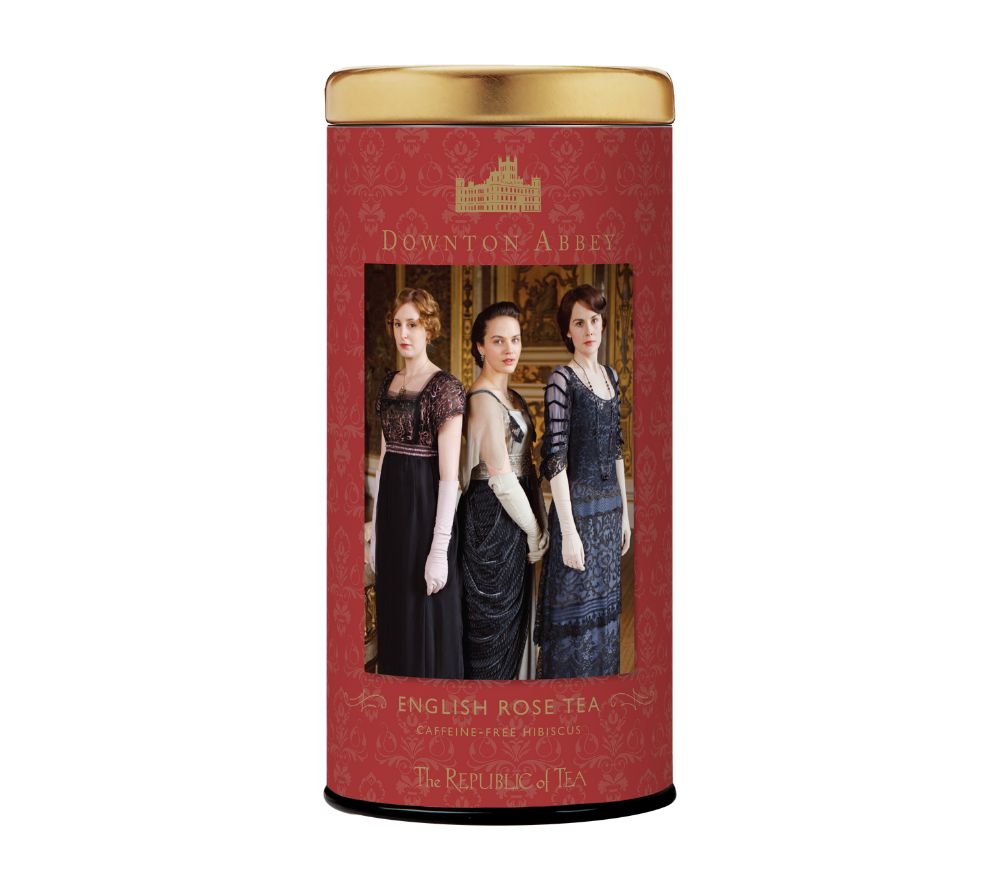 Downton Abbey English Rose Tea by The Republic of Tea (metal tin with 36 bags)