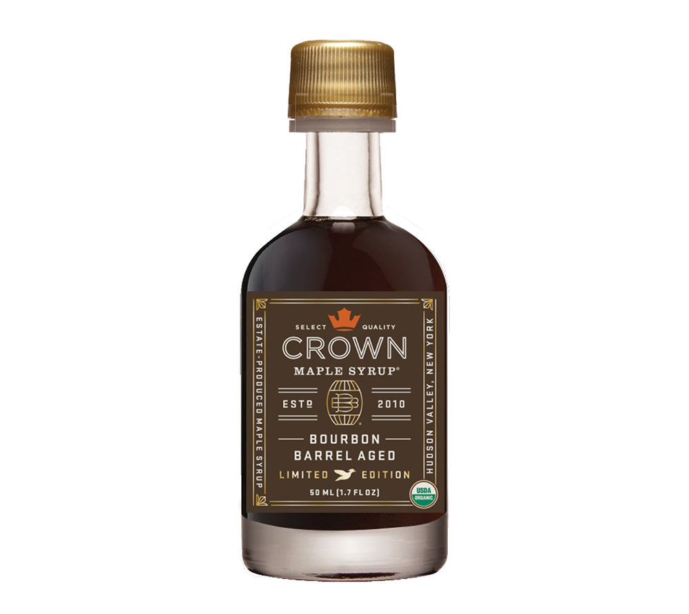 Bourbon Barrel Aged Ahornsirup von Crown Maple Single Serving ☆ Bourbon Barrel Aged Ahornsirup ✓ Besonders reiner & feiner Sirup ✓ Charakteristische Note ✓ Intensives Aroma » Jetzt probieren!