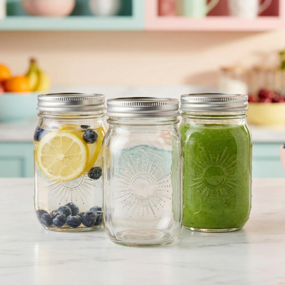 Sunshine-Pint Regular Mouth Ball Mason Jars