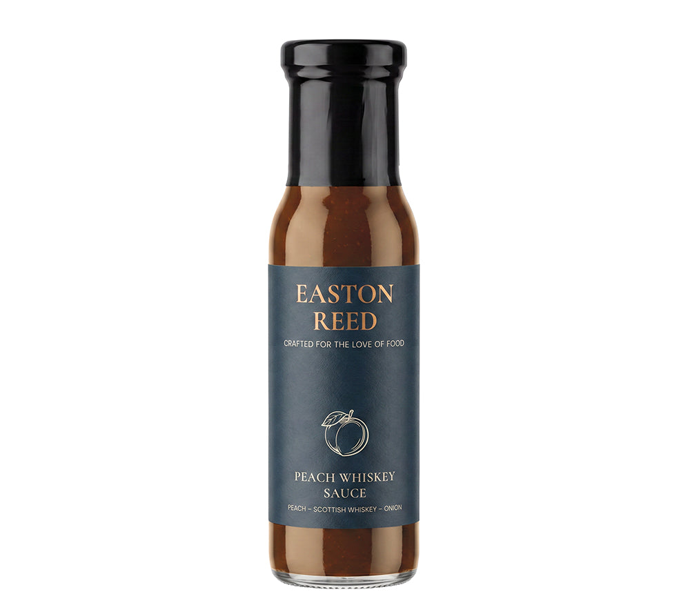 Peach Whiskey Sauce von Easton Reed (260 ml-Glasflasche)