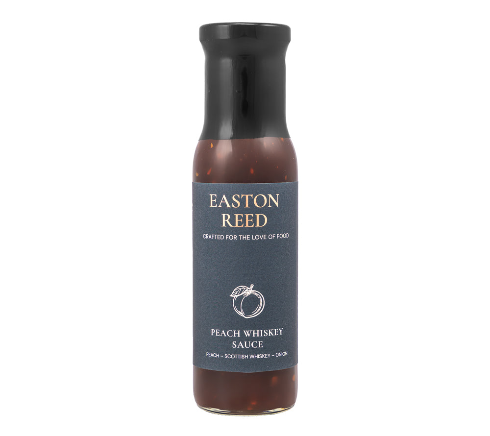 Peach Whiskey Sauce von Easton Reed (260 ml-Glasflasche)