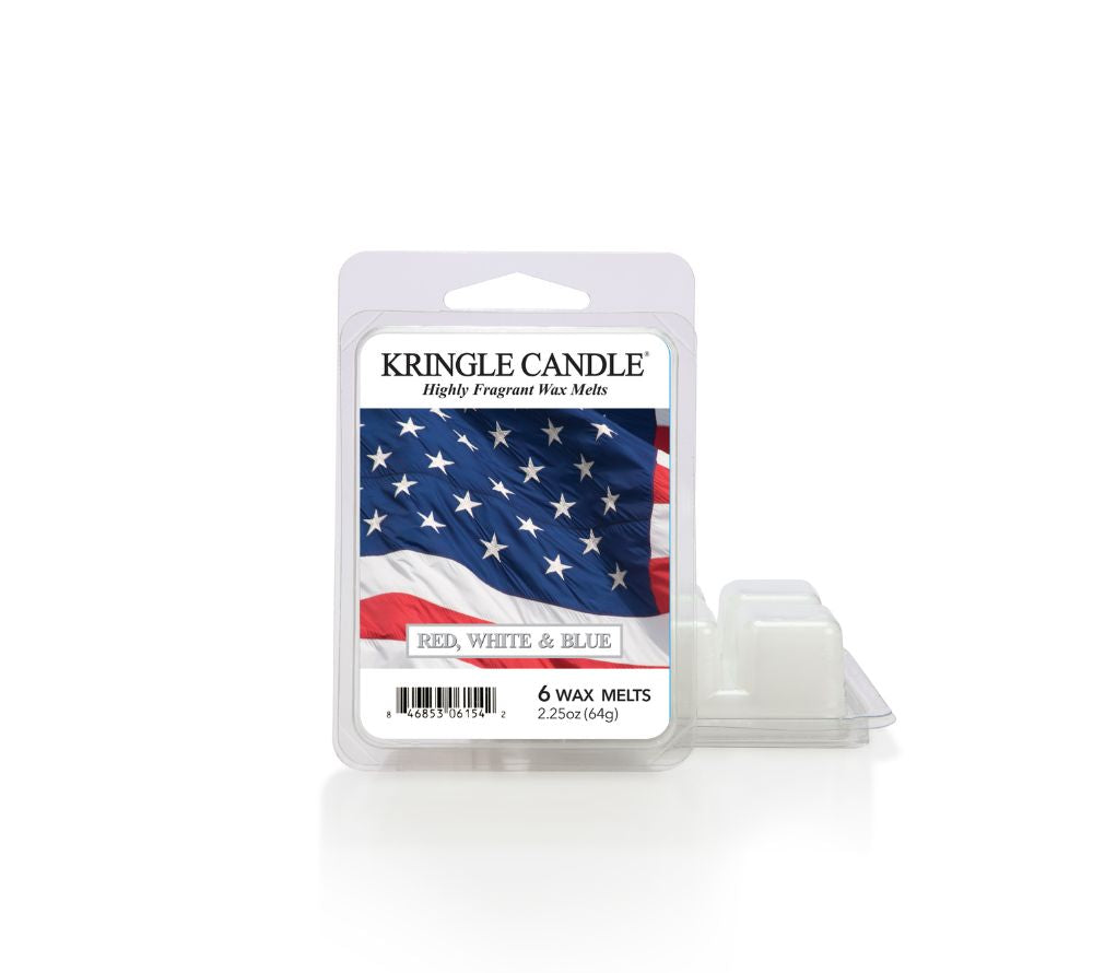 Kringle Candle Red, White & Blue Duftkerze – frischer Sommerduft mit salziger Pomelo, Waldkiefer, Baumwollblüte, Sandelholz und Moschus. Jetzt entdecken!