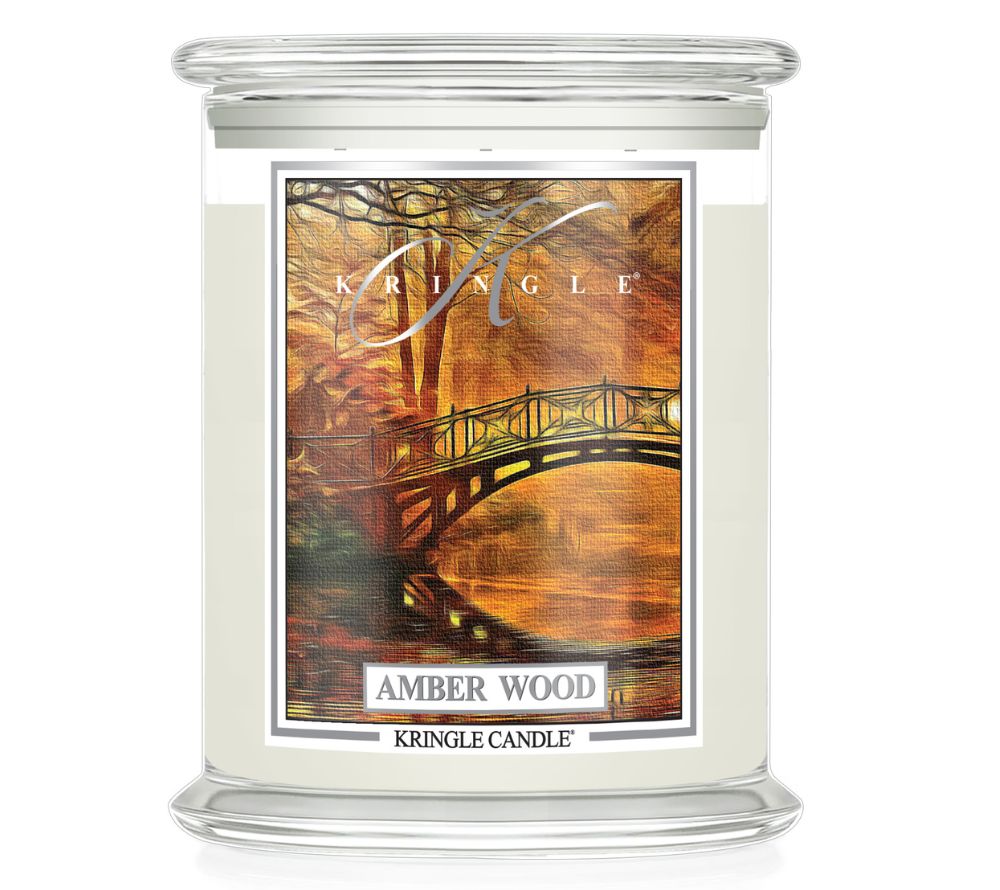 Amber Wood Duftkerze von Kringle Candle