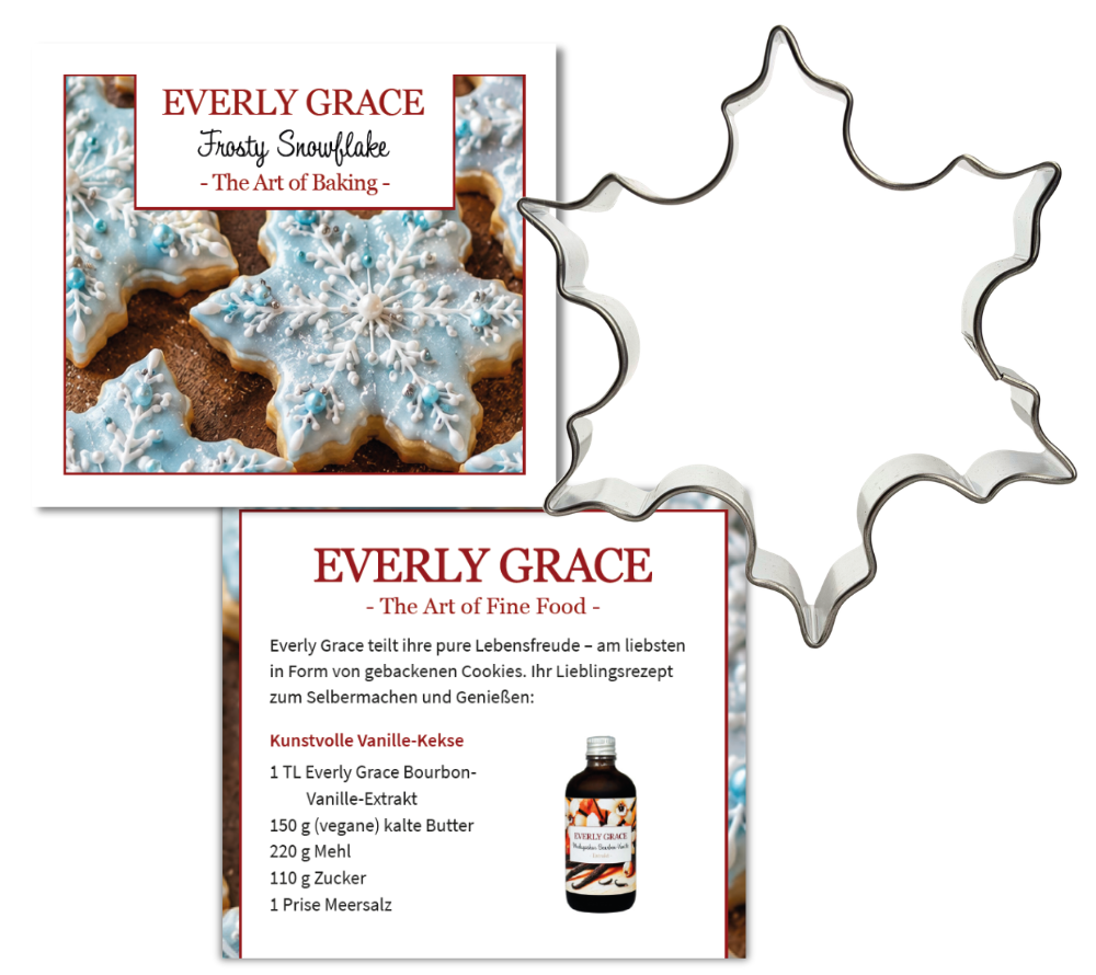 Frosty Snowflake Keksausstecher von Everly Grace