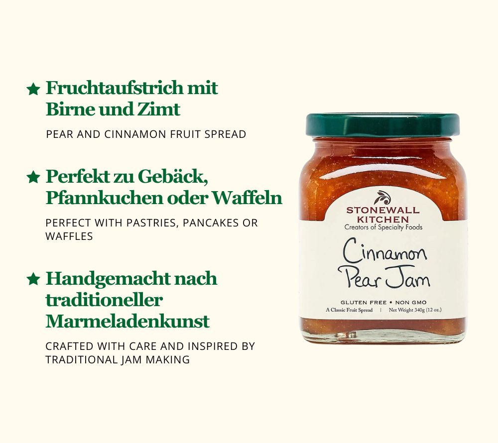 _Stonewall Kitchen Cinnamon Pear Jam von American Heritage