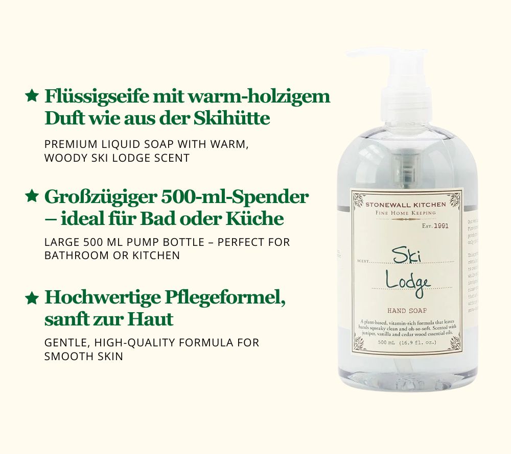 Stonewall Kitchen Hand Soap Ski Lodge