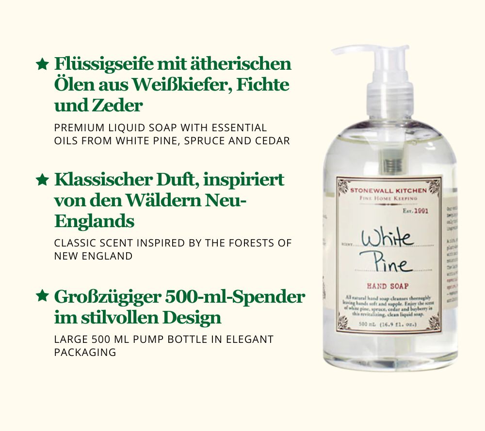 Stonewall Kitchen Fine Home Keeping White Pine Hand Lotion von American Heritage