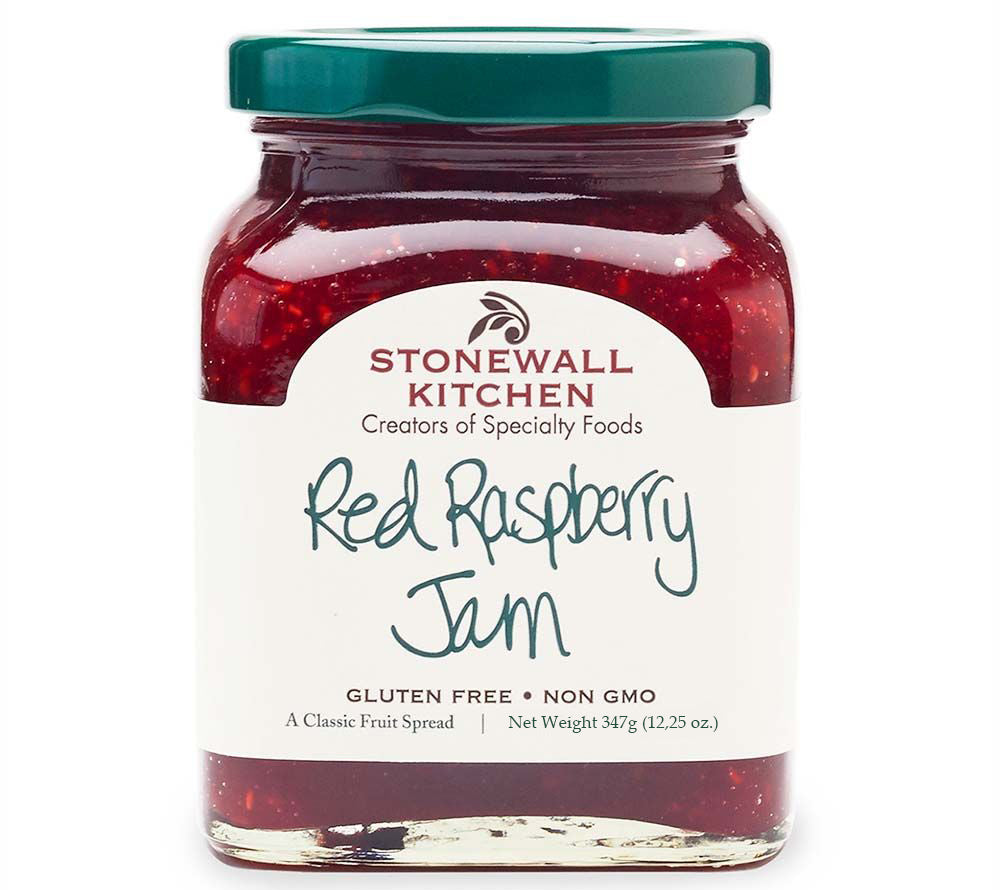 Red Raspberry Jam von Stonewall Kitchen überzeugt mit dem verführerischen Geschmack sonnengereifter, roter Himbeeren.