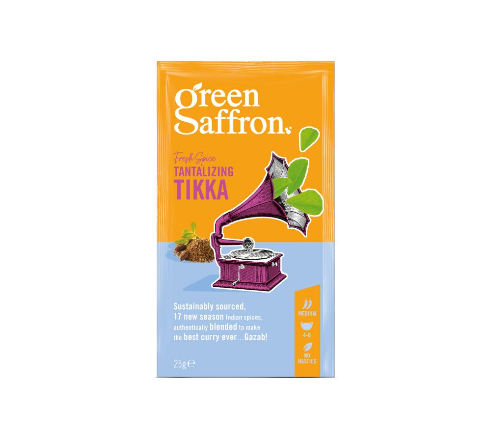 Tikka Gewürz von Green Saffron online kaufen ☆ aus 17 feinen Gewürzen vereint erlesene Gewürze ☆ aus nachhaltigem Anbau ☆ Probieren Sie selbst!