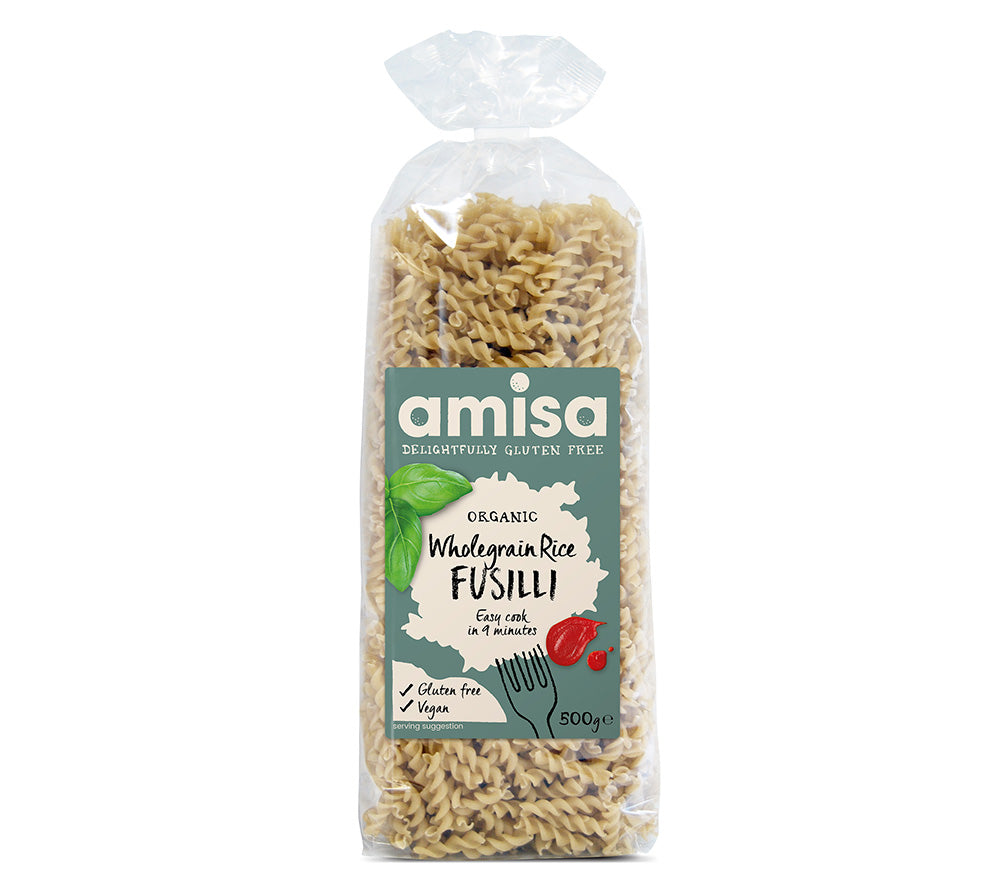 Bio Fusilli Pure Wholegrain Rice von Amisa