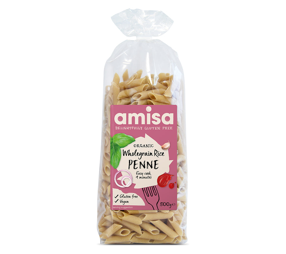 Bio Penne Pure Wholegrain Rice von Amisa