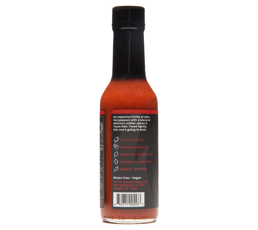 Ancho Masala Scorpion Reaper Hot Sauce ☆ Mit 4 Sorten Chilis ☆ Extra scharfe Sauce von Bravado Spice Co.