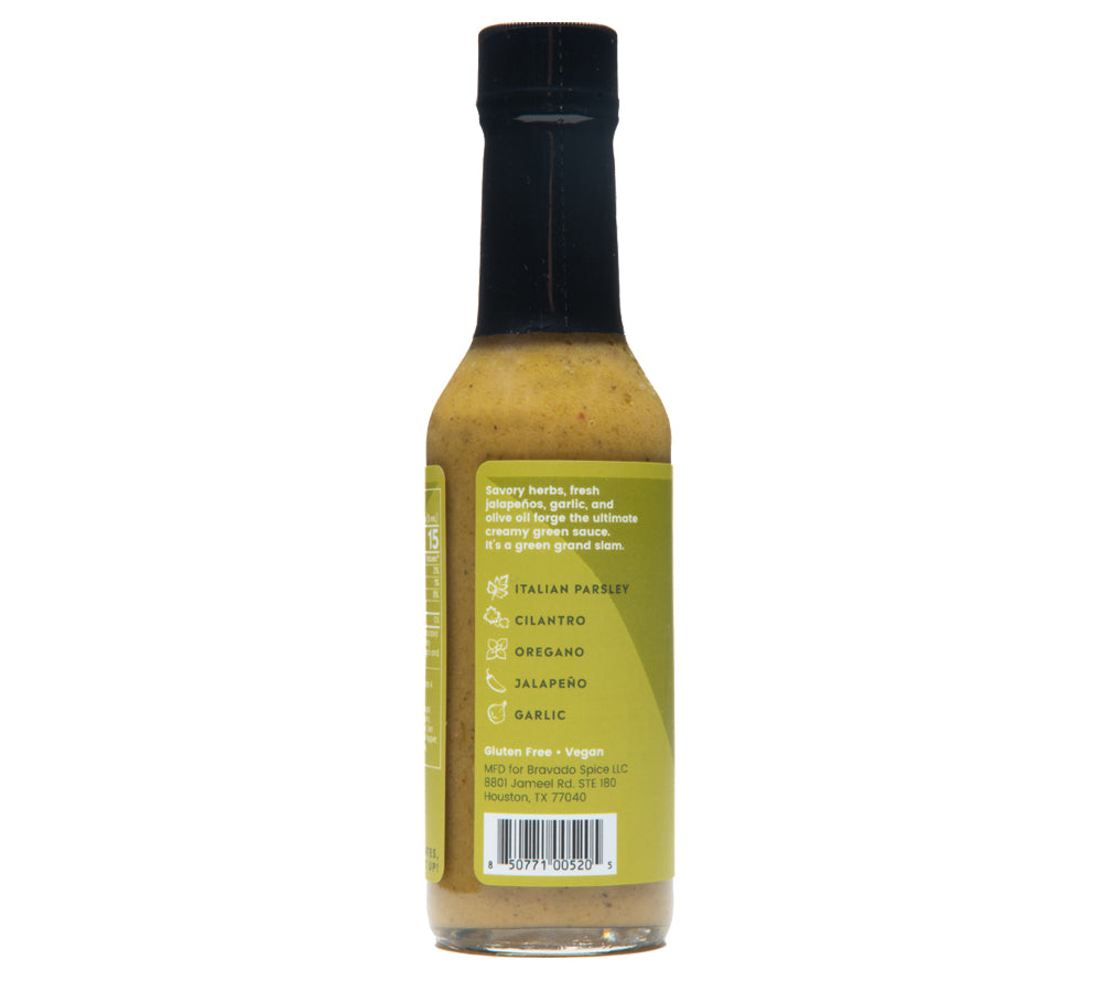 Creamy Herb & Jalapeño Hot Sauce ☆ Mit Koriander, Oregano & milden Jalapeños ☆ Milde Sauce von Bravado Spice Co.