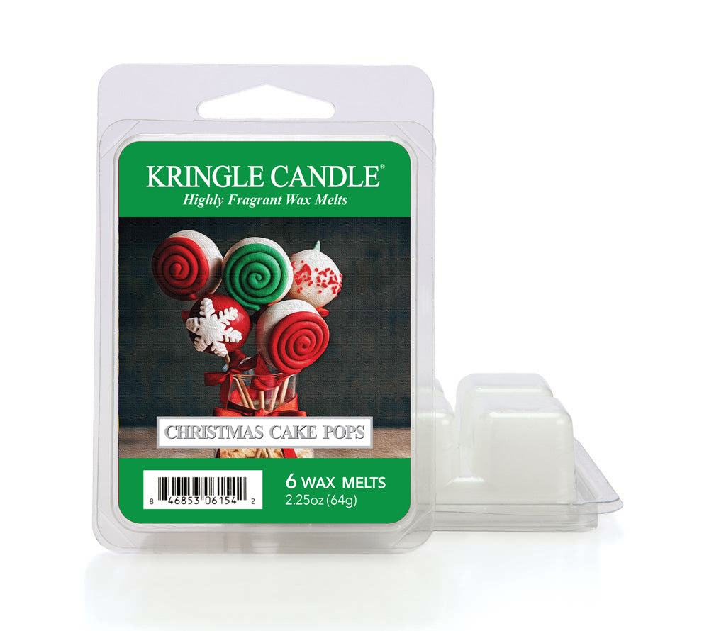Wax Melts Christmas Cake Pops, 6er Pack Christmas Cake Pops ♥ Verführerischer Winterduft von Kringle Candle ♥ Mit Butter, Vanille und einem Hauch Zitrus ♥ Jetzt reinschnuppern