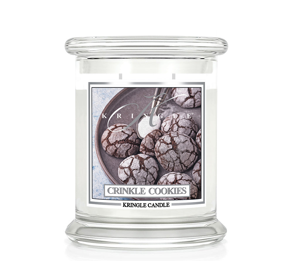 Classic Candle Crinkle Cookies (14.5 oz-Glas, 2-Docht) Crinkle Cookies ♥ Zuckersüßer Winterduft von Kringle Candle ♥ Mit Noten von Kakao und Espresso ♥ Jetzt reinschnuppern