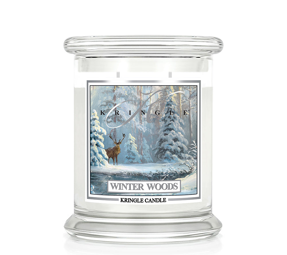 Classic Candle Winter Woods (14.5 oz-Glas, 2-Docht) Winter Woods ♥ Frischer Winterduft von Kringle Candle ♥ Mit Minze, Eukalyptus und fruchtigen Akzenten ♥ Jetzt reinschnuppern