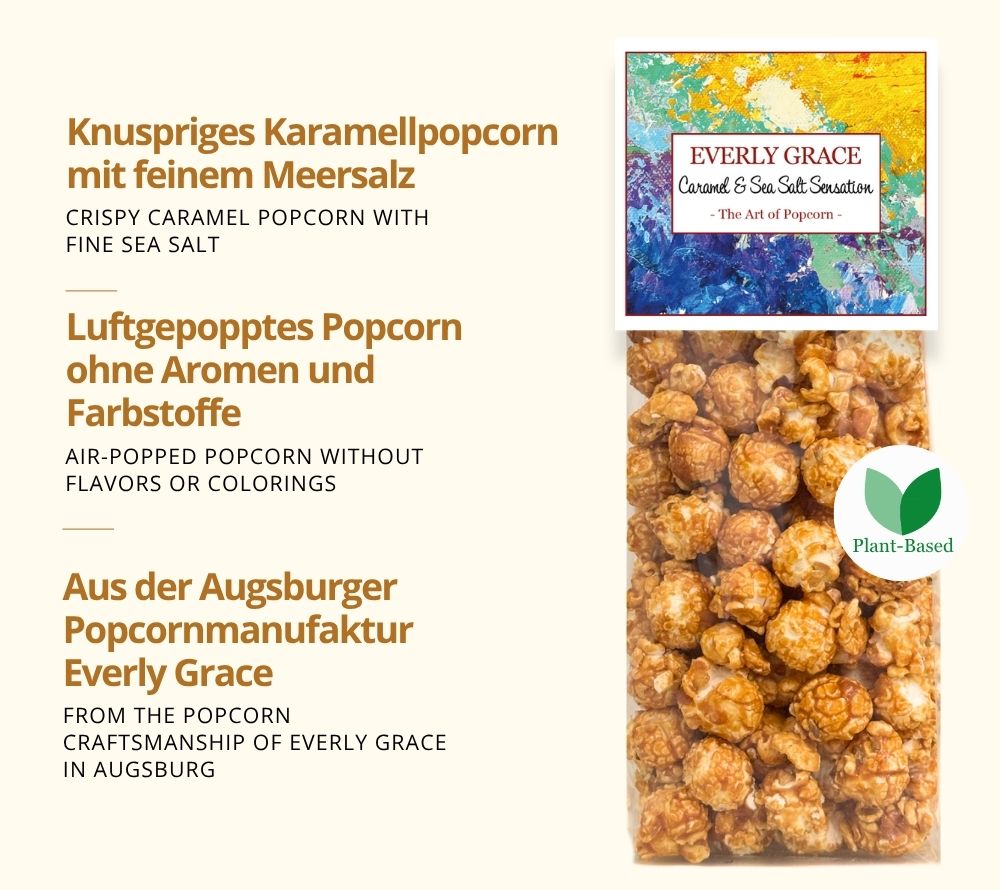 Everly Grace Popcorn Caramel & Sea Salt online kaufen – luftig, karamellig, leicht gesalzen