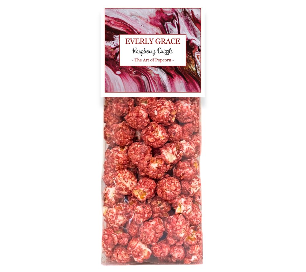 Raspberry Drizzle Popcorn from Everly Grace 