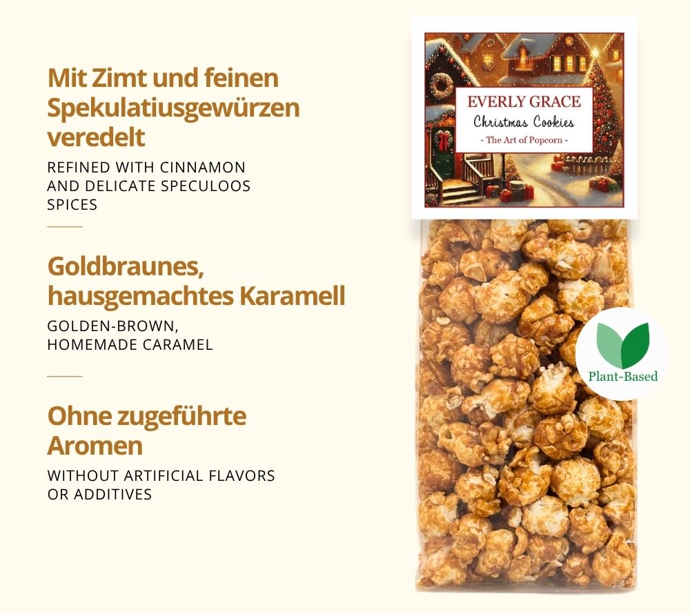 Everly Grace Popcorn Christmas Cookies online kaufen – karamellig, mit Spekulatius, festlich genießen
