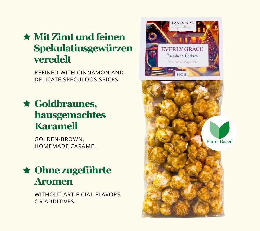 Everly Grace Popcorn Bag - Christmas Cookies 100 g