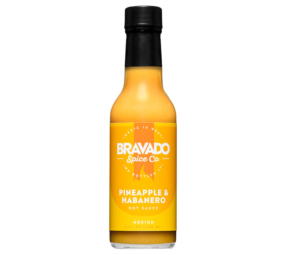 Pineapple & Habanero Hot Sauce ☆ Mit fruchtiger Ananas und scharfen Habanero Chilis ☆ Scharfe Sauce von Bravado Spice Co.