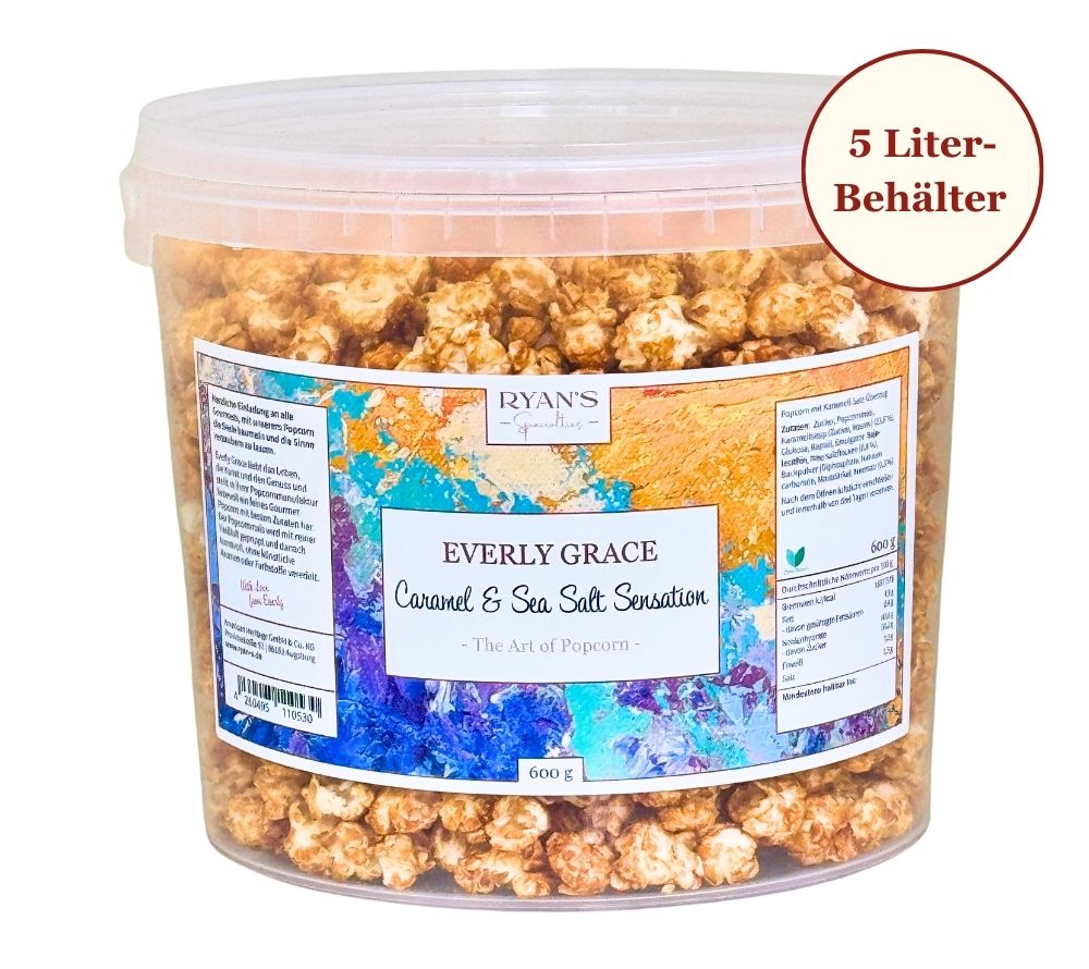 
                  
                    Everly Grace Popcorn Cup - Caramel & Sea Salt Sensation ☆ Mit Karamell-Überzug und Meersalz ☆ Der perfekte Snack
                  
                