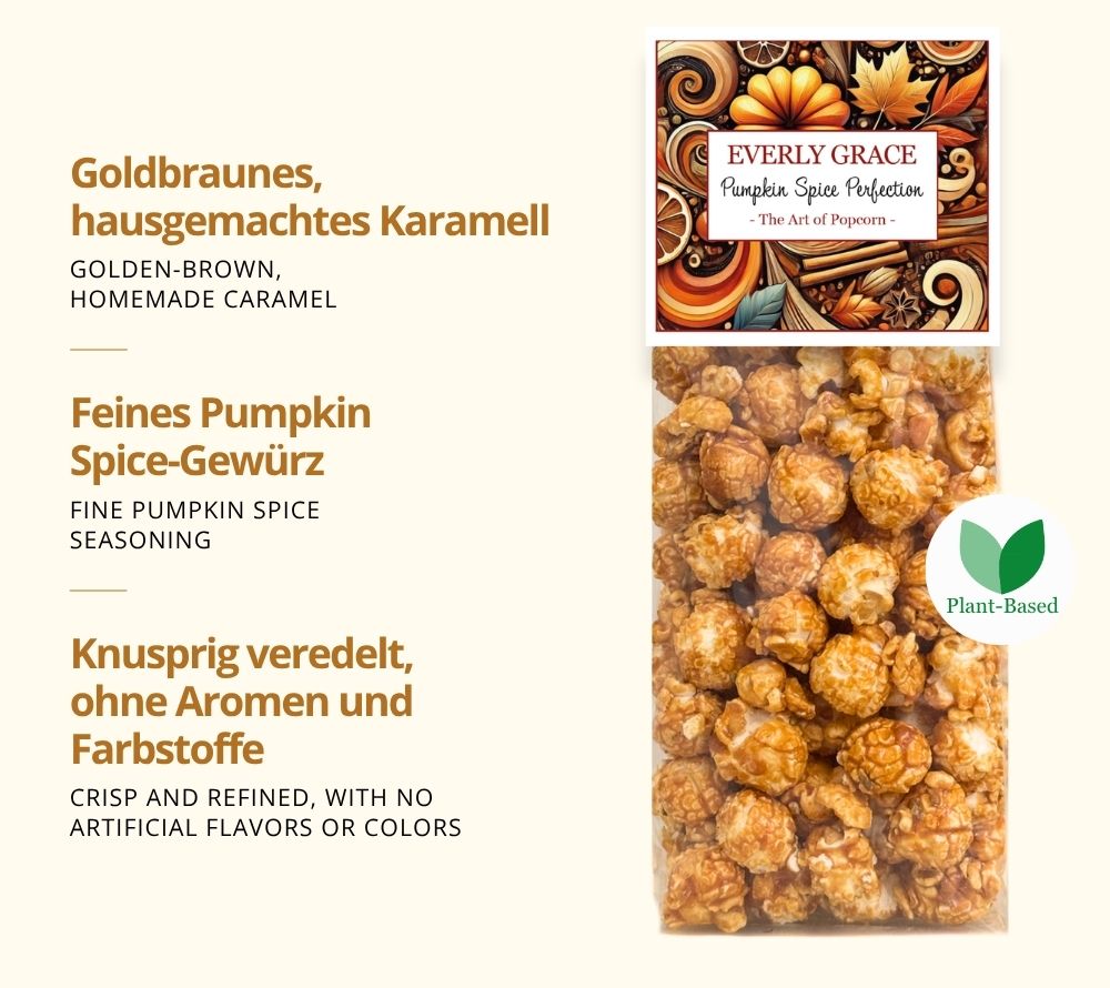 Pumpkin Spice Perfection in der 100g Tüte von Everly Grace. Handgefertigt in Augsburg