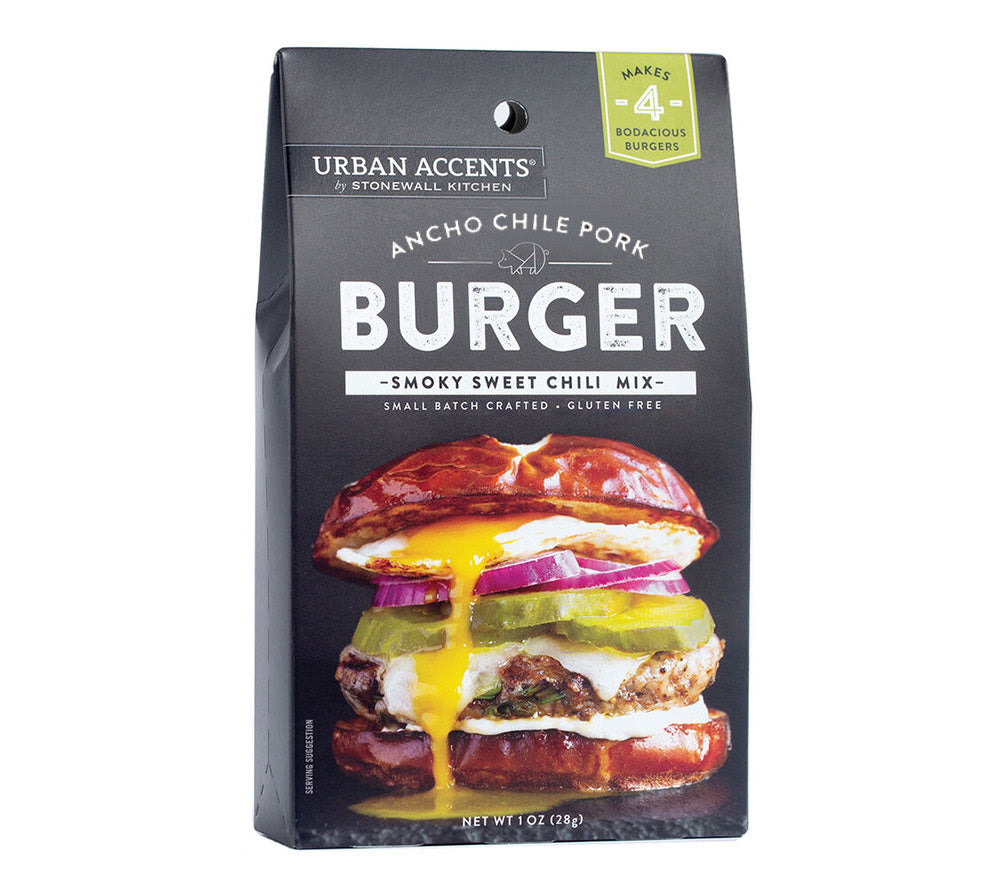 Burger Spice-Ancho Chile Pork Mix ● Perfekt für Sandwiches & Burger ● Leckere Würzmischung von Stonewall Kitchen
