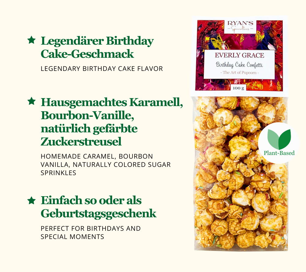 Everly Grace Popcorn Birthday Cake Confetti
