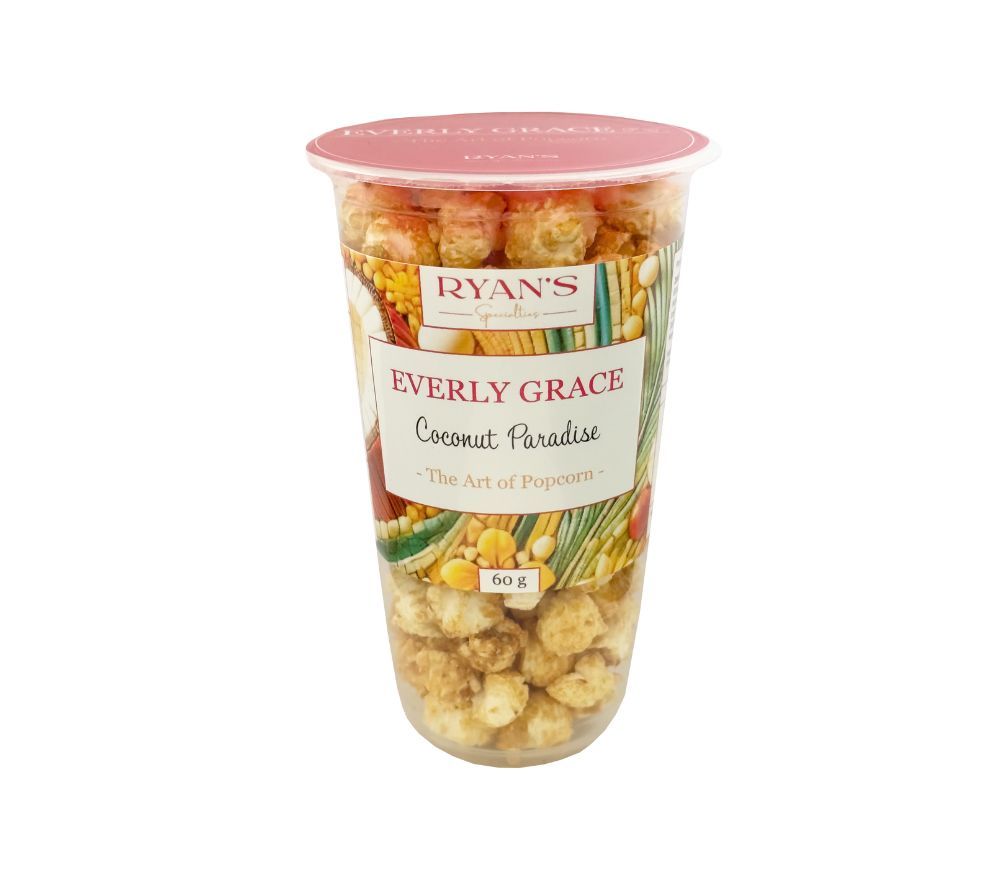 
                  
                    Everly Grace Popcorn - Coconut Paradise ☆ Mit Kokosmilch, Kokosraspeln und Orange ☆ Ohne Aromen und Farbstoffe
                  
                