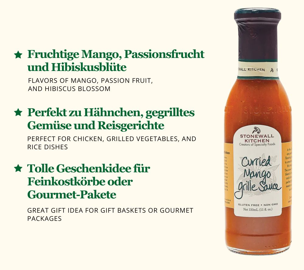 Garlic Teriyaki Sauce von Stonewall Kitchen ☆ hochwertige Zutaten ☆ mit würziger Sojasauce & erlesenem Honig ☆ feines Aroma ☆ Jetzt probieren!
