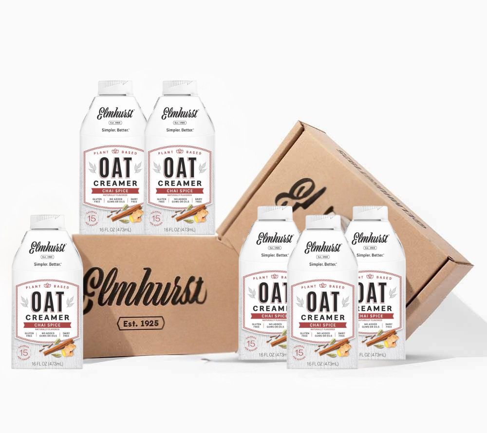 
                  
                    Chai Spice Oat Creamer 6er-Pack von Elmhurst | American Heritage
                  
                